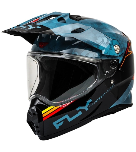 Ендуро каска FLY RACING Trekker Conceal-Slate/Black/Red 2025