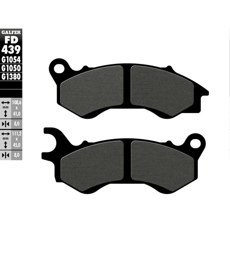 Предни мото накладки Galfer SEMI METAL FD439G1054
