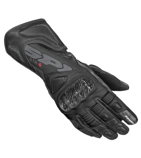 Дамски кожени мото ръкавици SPIDI STR-6 Black