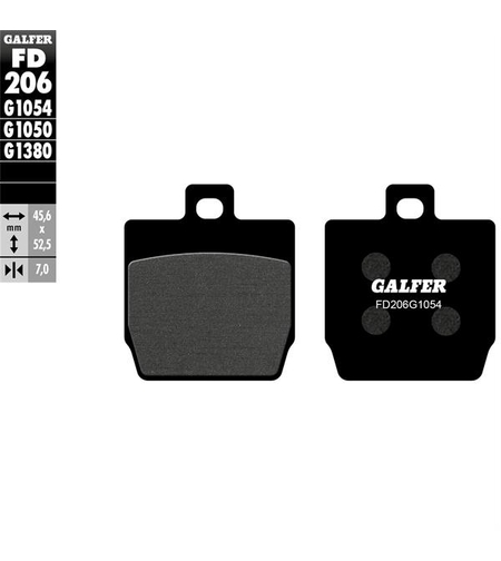 Предни/Задни мото накладки Galfer SEMI METAL FD206G1054