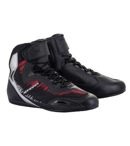 Мото боти ALPINESTARS FASTER-3 RIDEKNIT BLACK/RED/SILVER