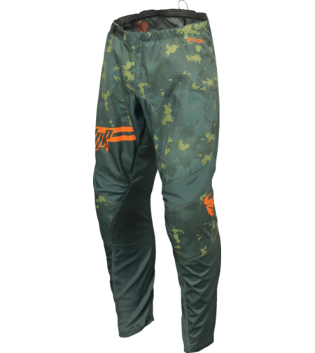 Детски мотокрос брич THOR YOUTH SECTOR DIGI GREEN/ORANGE