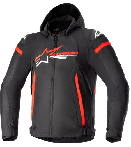 Текстилно мото яке ALPINESTARS Zaca Waterproof BLACK/RED/WHITE