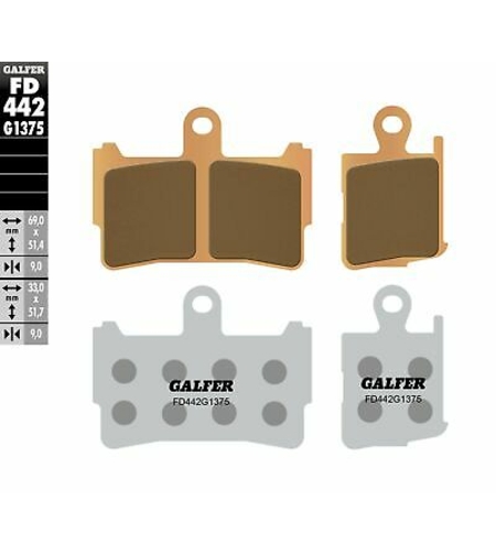 Предни мото накладки Galfer SINTERED COMPOUND FD442G1375