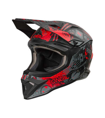 Каска O'NEAL 1SERIES VIBRANT BLACK/RED V.26
