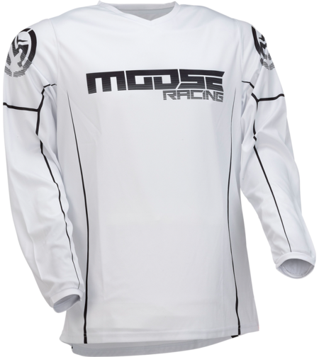 Мотокрос блуза MOOSE RACING QUALIFIER WHITE/BLACK