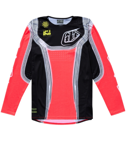 Детско мотокрос джърси TROY LEE DESIGNS SE PRO Stripes Jersey - Infra Red/Black