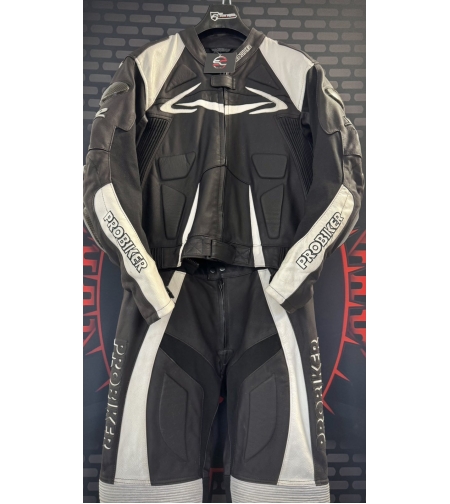 Кожен мото екип Probiker PRX-4 номер 54-XL на две части