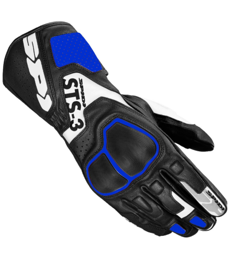 Кожени мото ръкавици SPIDI STS-3 Black/Blue
