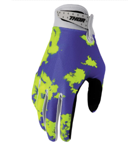 Mотокрос ръкавици THOR LAUNCHMODE BLEACH GRAY/ACID