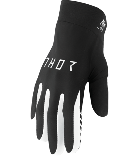 Мотокрос ръкавици THOR AGILE SOLID BLACK/WHITE