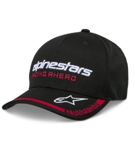 Шапка ALPINESTARS CRV BILL INDENT BLACK/RED