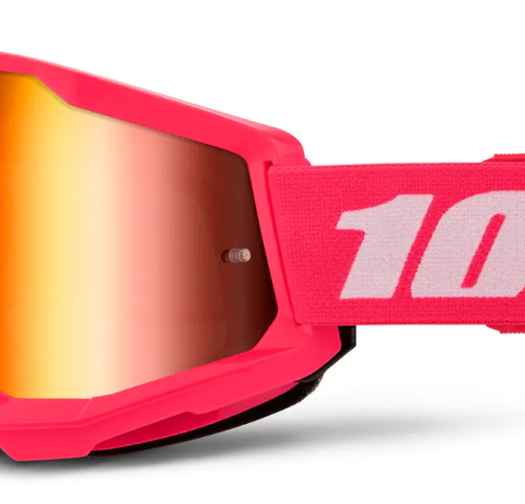 Мотокрос очила 100% STRATA2 PINK- MIRROR RED