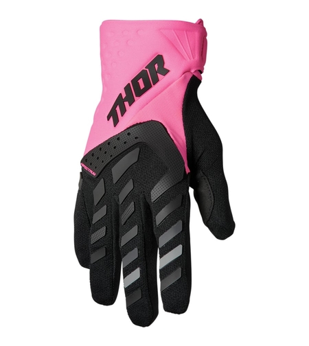 Дамски мотокрос ръкавици THOR WOMEN'S SPECTRUM FLO PINK/BLACK