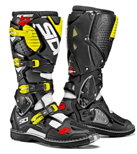 Мотокрос ботуши SIDI CROSSFIRE 3 WHITE/BLACK/YELLOW FLUO