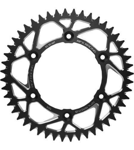 Задно зъбчато колело RFX Pro Series Elite BLACK Aluminium Rear Sprocket BETA RR 390 4T - 520 47T