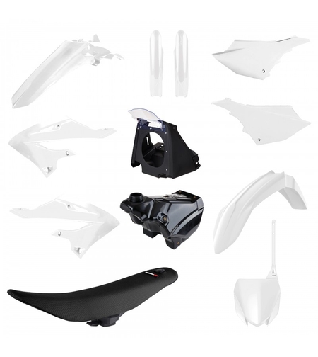 Комплект рестайлинг пластмаси POLISPORT Restyling Kit Yamaha YZ 125/250 (2002-2021) White