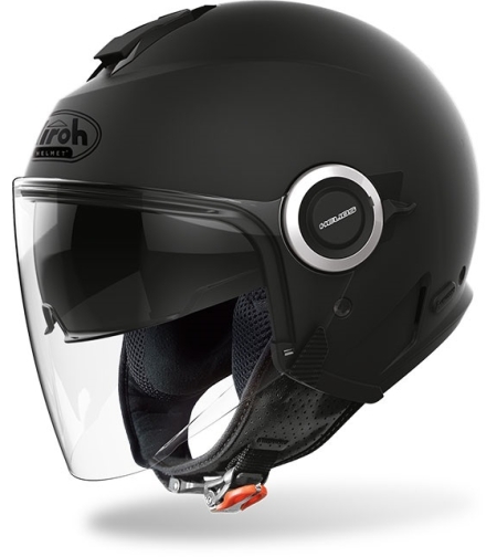 Каска за скутер AIROH HELIOS BLACK MATT