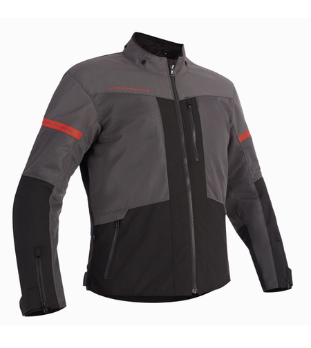 Текстилно мото яке Lindstrands Rexbo V2 Grey Black