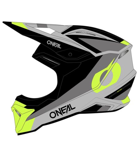 Детска каска O'NEAL 1SERIES STREAM BLACK/NEON YELLOW V.24