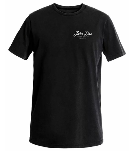 Мото тениска JOHN DOE JD LETTERING BK
