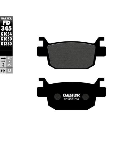 Задни мото накладки Galfer SEMI METAL FD345G1054