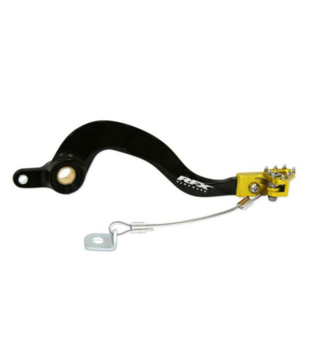 Заден лост за спирачка RFX Pro ST Rear Brake Lever (H/A Black/Yellow) - Suzuki RM85 02-23