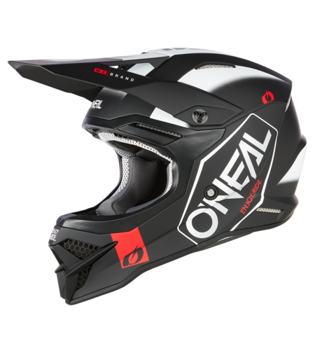 Мотокрос каска O'NEAL 3SERIES HEXX V.23 BLACK/WHITE
