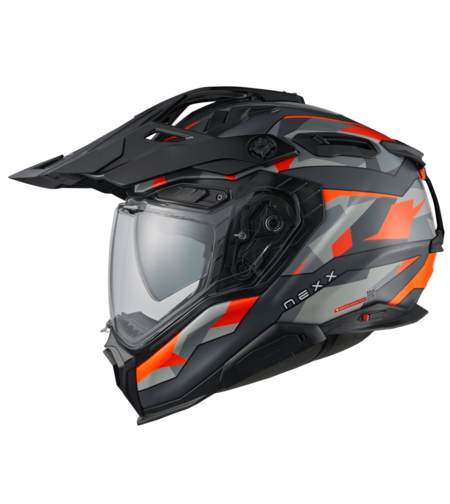 Адвенчър каска NEXX X.WED3 TRAILMANIA GREY ORANGE MATT