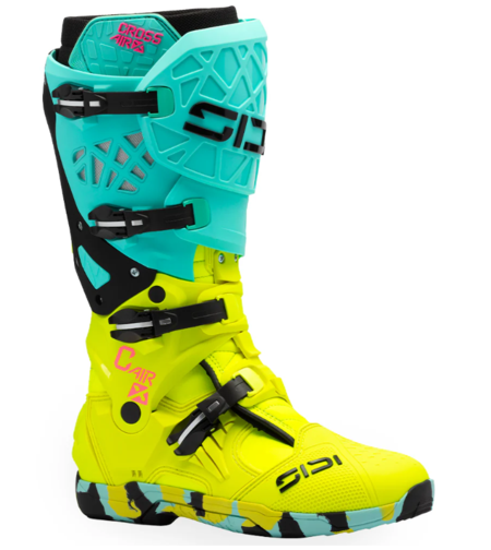 Мотокрос ботуши SIDI CROSSAIR X MINT/FLUO YELLOW