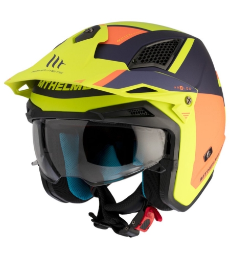 Каска MT DISTRICT SV S ANALOG D27 MATT ORANGE/FLUO YELLOW