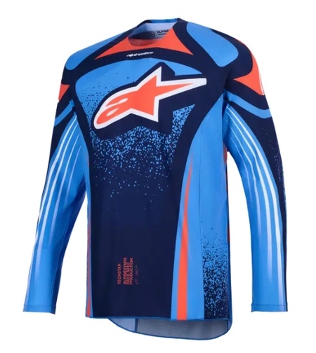 Мотокрос джърси Alpinestars TECHSTAR NOMUR NAVY/ОRANGE/BLUE