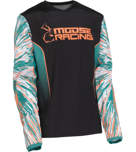 Детска блуза MOOSE RACING AGROID TEAL/ORANGE/BLACK