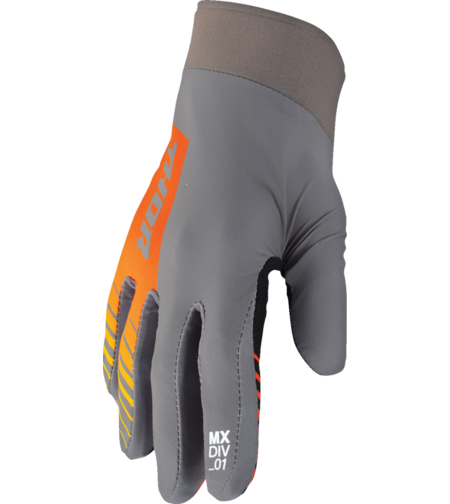 Мотокрос ръкавици THOR AGILE SOLID GRAY/ORANGE