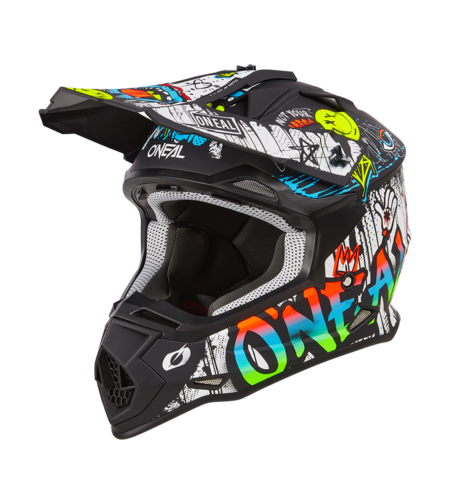Мотокрос каска O'NEAL 2SERIES RANCID BLACK/WHITE