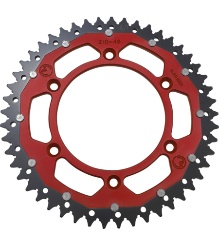 Двукомпонентно зъбно колело MOOSE 1210-210-49 RED