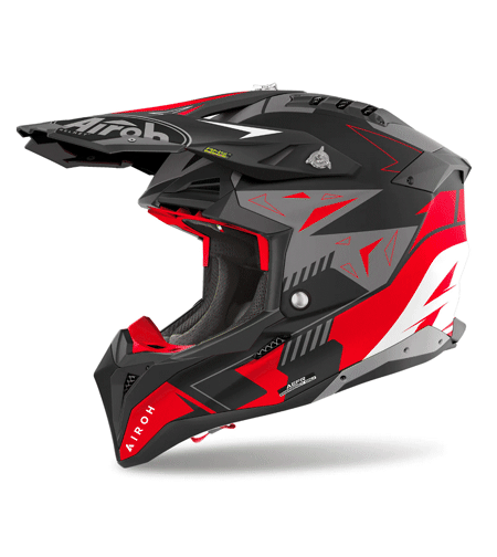 Каска AIROH AVIATOR 3 SPIN RED MATT