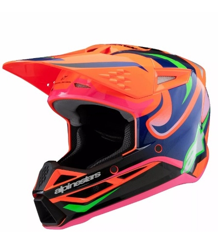 Детска мотокрос каска ALPINESTARS SM3 DEEGAN OR/PU