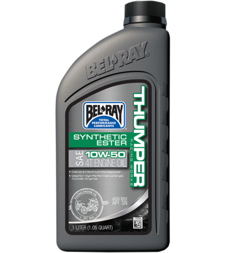 Масло BEL-RAY THUMPER Racing Works Synthetic Ester 4T 10W-50 1L