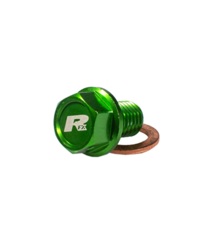 Пробка за масло RFX Pro Magnetic Drain Bolt (Green) [M8 x 16mm x 1.5] - Kawasaki KXF250/450