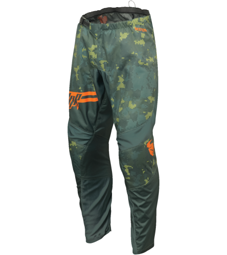 Мотокрос брич THOR SECTOR DIGI GREEN/ORANGE