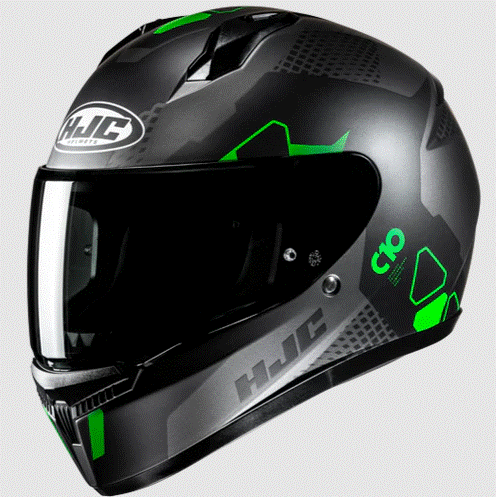 Каска HJC C10 Aspa GREY/GREEN MC4SF