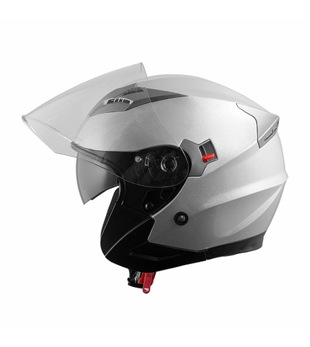 Каска за скутер A-PRO KINETIC SILVER