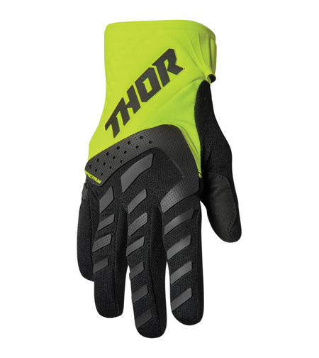 Детски мотокрос ръкавици THOR YOUTH GLOVES SPECTRUM BLACK/YELLOWFLO