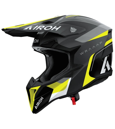 Мотокрос каска AIROH WRAAAP Conquer Yellow Matt