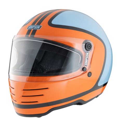 Каска SIMPSON M62 Hondo Orange/Blue