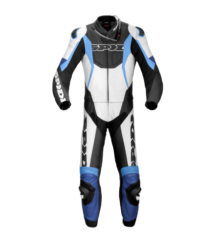 Кожен екип от две части SPIDI SPORT WARRIOR TOUR WHITE/BLUE