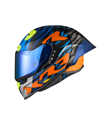 Каска NEXX X.R3R ZIGER ORANGE/BLUE