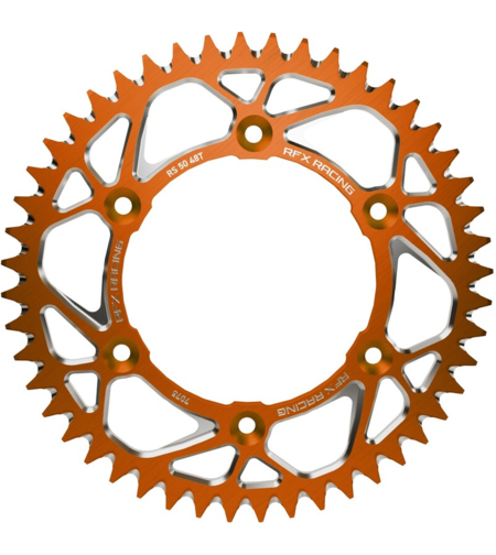 Заден пиньон RFX Pro Series Elite Aluminium Rear Sprocket KTM SX 65 98-23 - 420 50T ORANGE