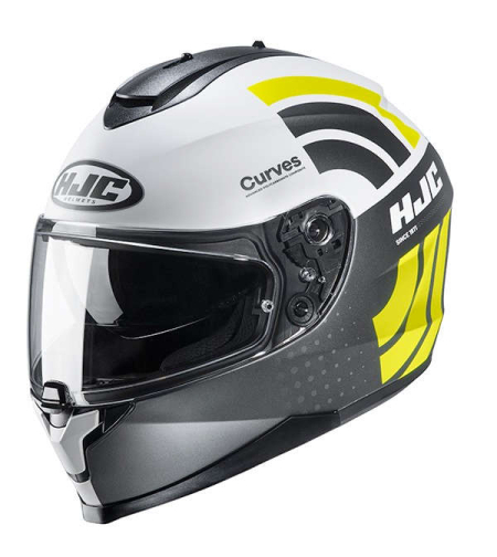 Каска HJC C70 CURVES YELLOW